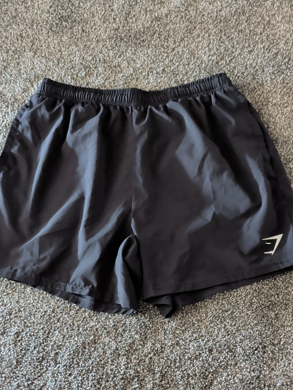 Gymshark Black Athletic Shorts with Logo